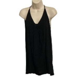 URBAN OUTFITTERS Silence and Noise Black V Neck Spaghetti Strap Tunic Top Large